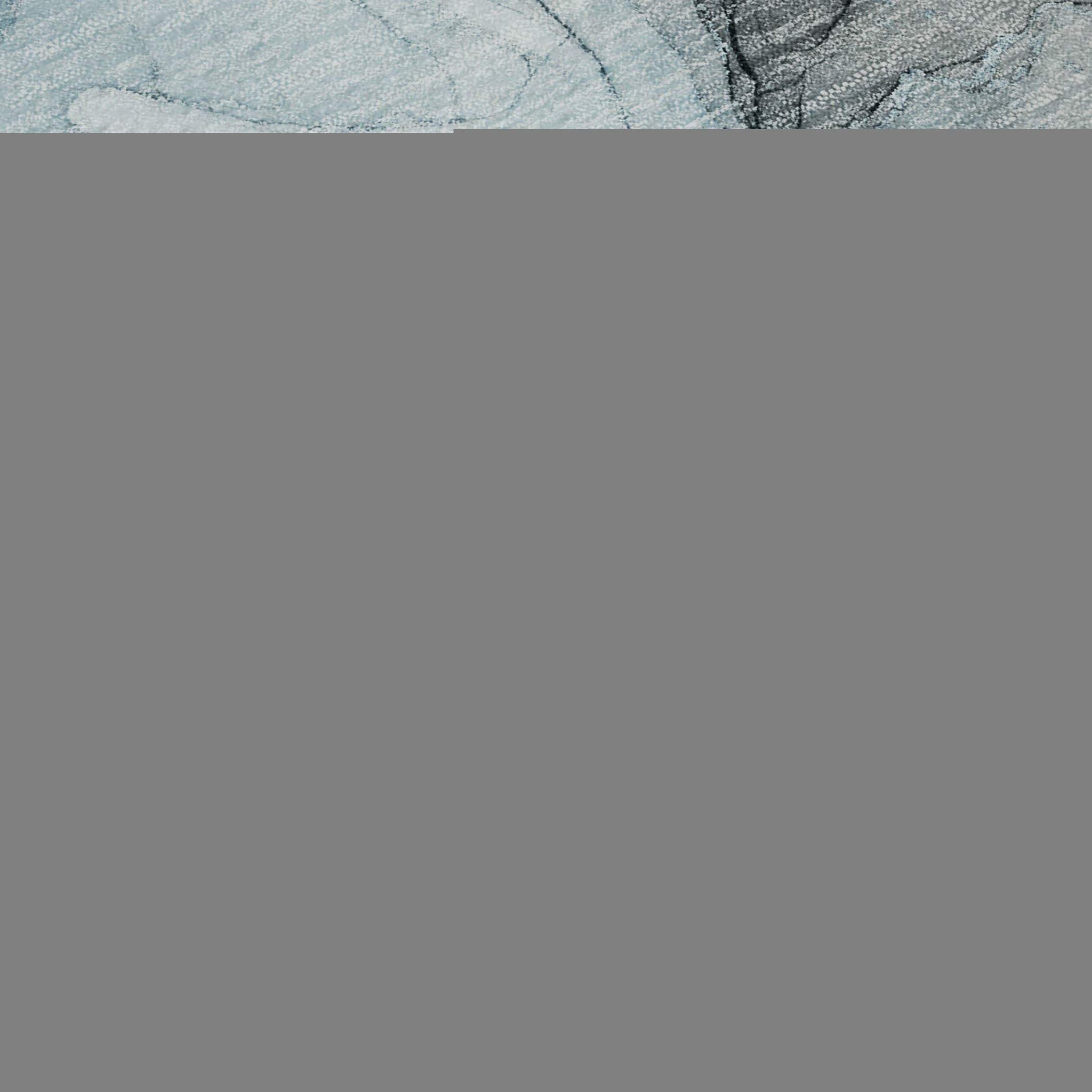 3' X 5' Teal And Gray Abstract Washable Area Rug With UV Protection - HomeRoots - Flyclothing LLC