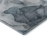 8' X 10' Teal And Gray Abstract Washable Area Rug With UV Protection - HomeRoots - Flyclothing LLC