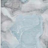 8' X 10' Teal And Gray Abstract Washable Area Rug With UV Protection - HomeRoots - Flyclothing LLC