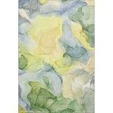 8' X 10' Yellow Blue And Beige Abstract Washable Area Rug With UV Protection - HomeRoots - Flyclothing LLC