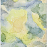 8' X 10' Yellow Blue And Beige Abstract Washable Area Rug With UV Protection - HomeRoots - Flyclothing LLC