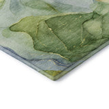 10' X 14' Yellow Blue And Beige Abstract Washable Area Rug With UV Protection - HomeRoots - Flyclothing LLC