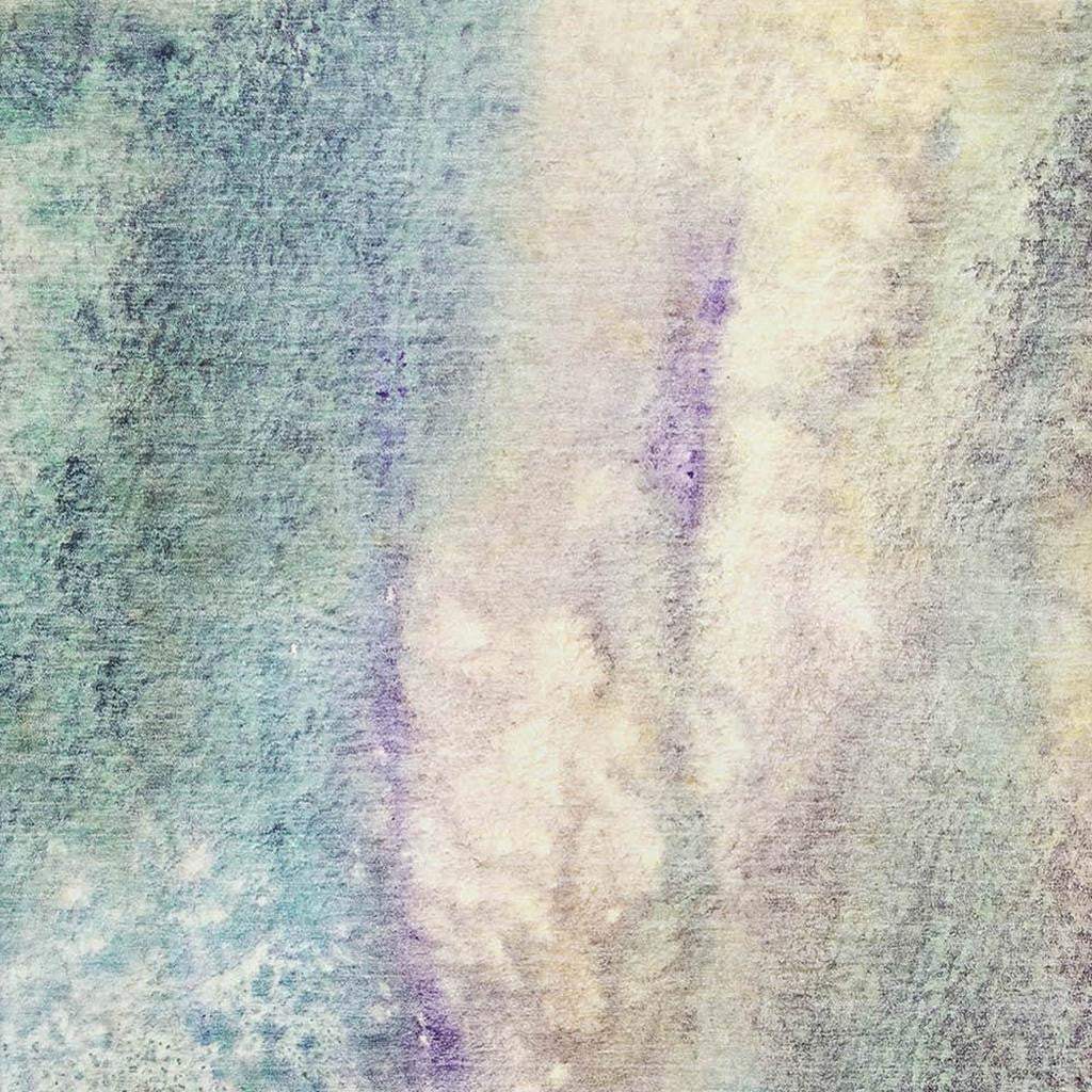 3' X 5' Blue Purple And Ivory Abstract Washable Area Rug With UV Protection - HomeRoots - Flyclothing LLC