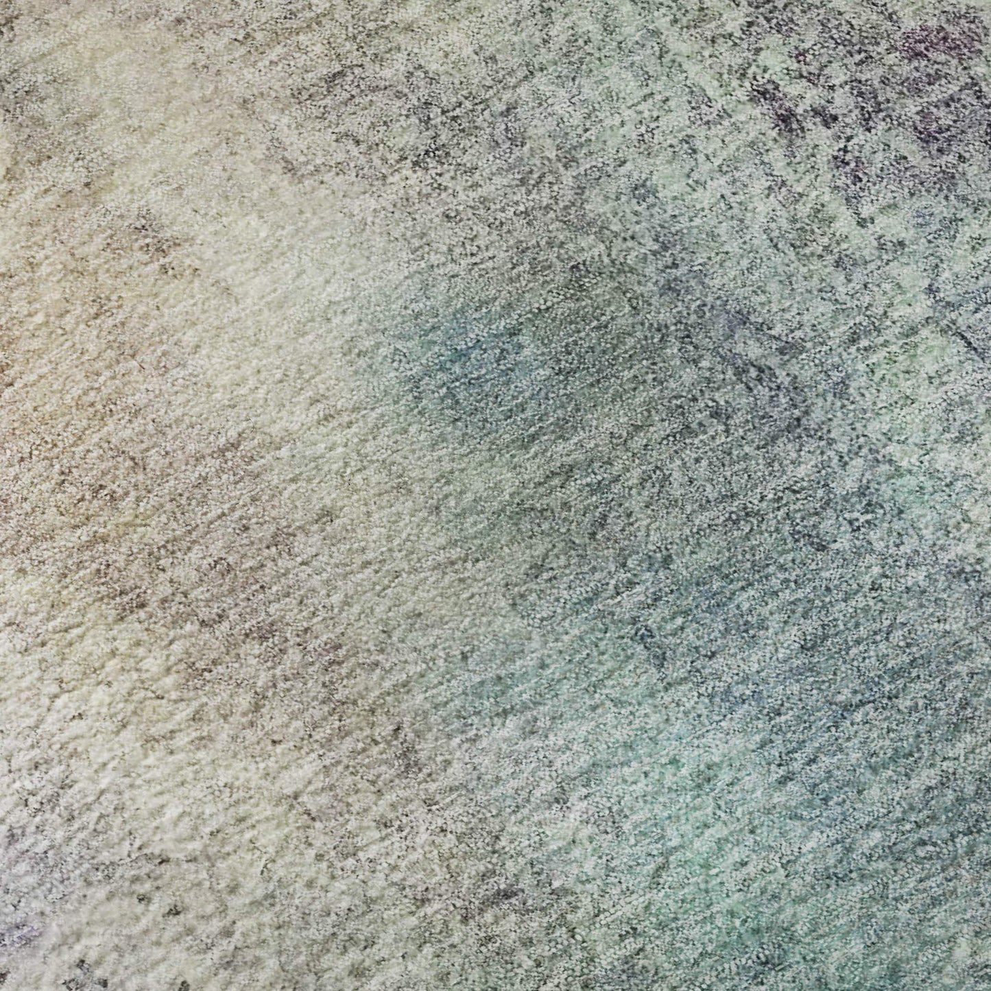 8' Blue Purple And Ivory Abstract Washable Round Rug With UV Protection - HomeRoots - Flyclothing LLC