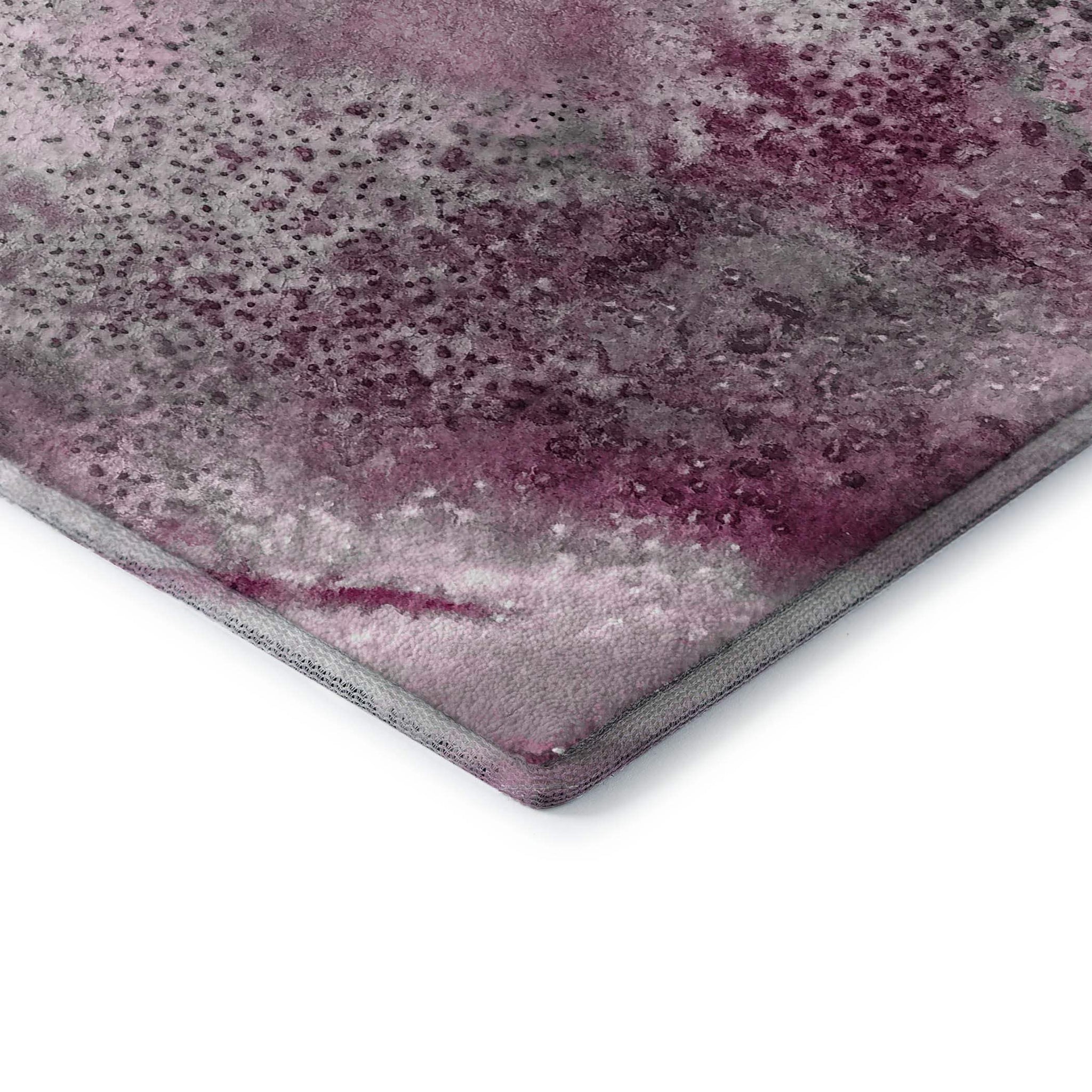 3' X 5' Pink And Ivory Abstract Washable Area Rug With UV Protection - HomeRoots - Flyclothing LLC