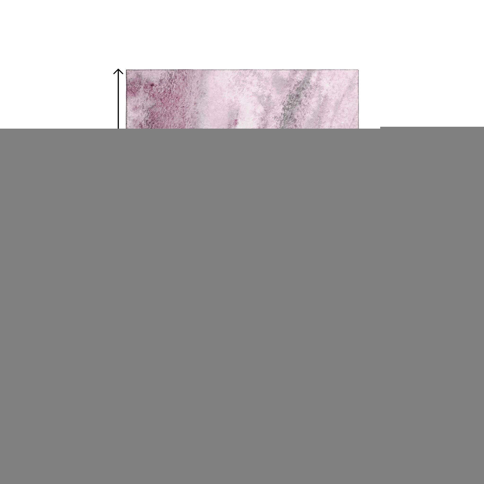 3' X 5' Pink And Ivory Abstract Washable Area Rug With UV Protection - HomeRoots - Flyclothing LLC