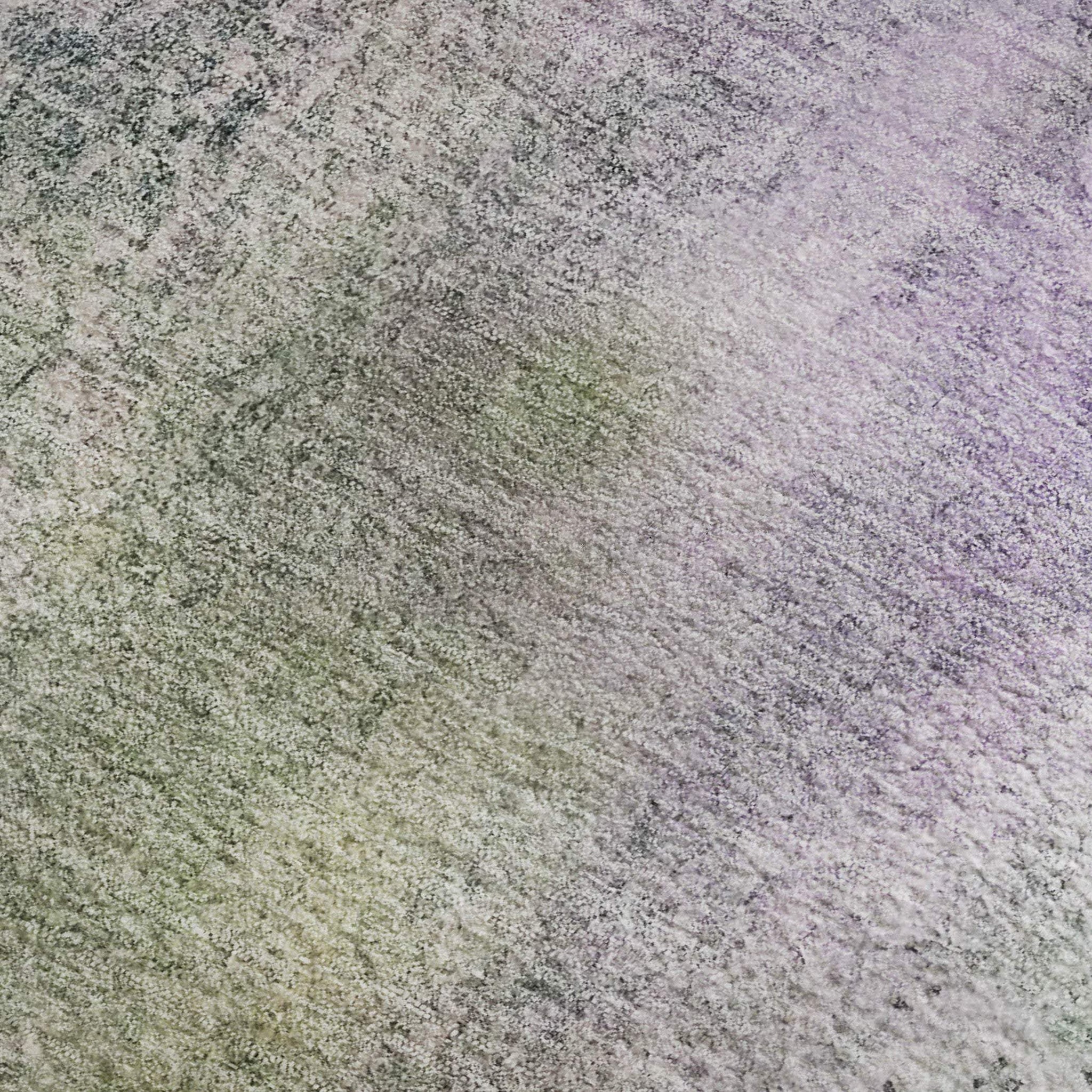 3' X 5' Purple And Green Abstract Washable Area Rug With UV Protection - HomeRoots - Flyclothing LLC