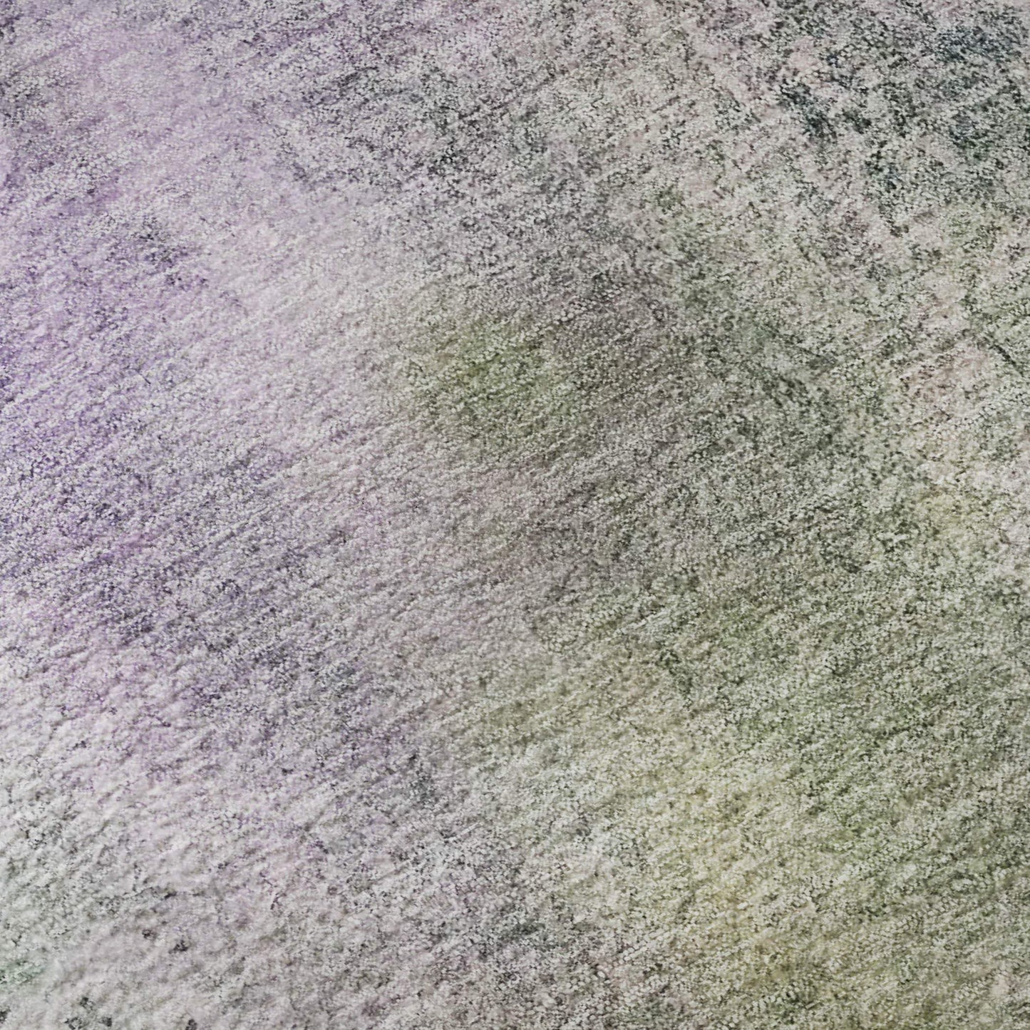 8' Purple And Green Abstract Washable Round Rug With UV Protection - HomeRoots - Flyclothing LLC