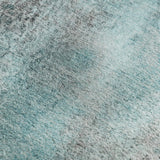 3' X 5' Teal And Ivory Abstract Washable Area Rug With UV Protection - HomeRoots - Flyclothing LLC