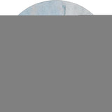 8' Blue Gray And Ivory Abstract Washable Round Rug With UV Protection - HomeRoots - Flyclothing LLC