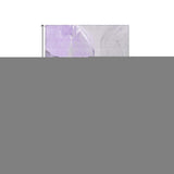 3' X 5' Purple Gray And Ivory Abstract Washable Area Rug With UV Protection - HomeRoots - Flyclothing LLC