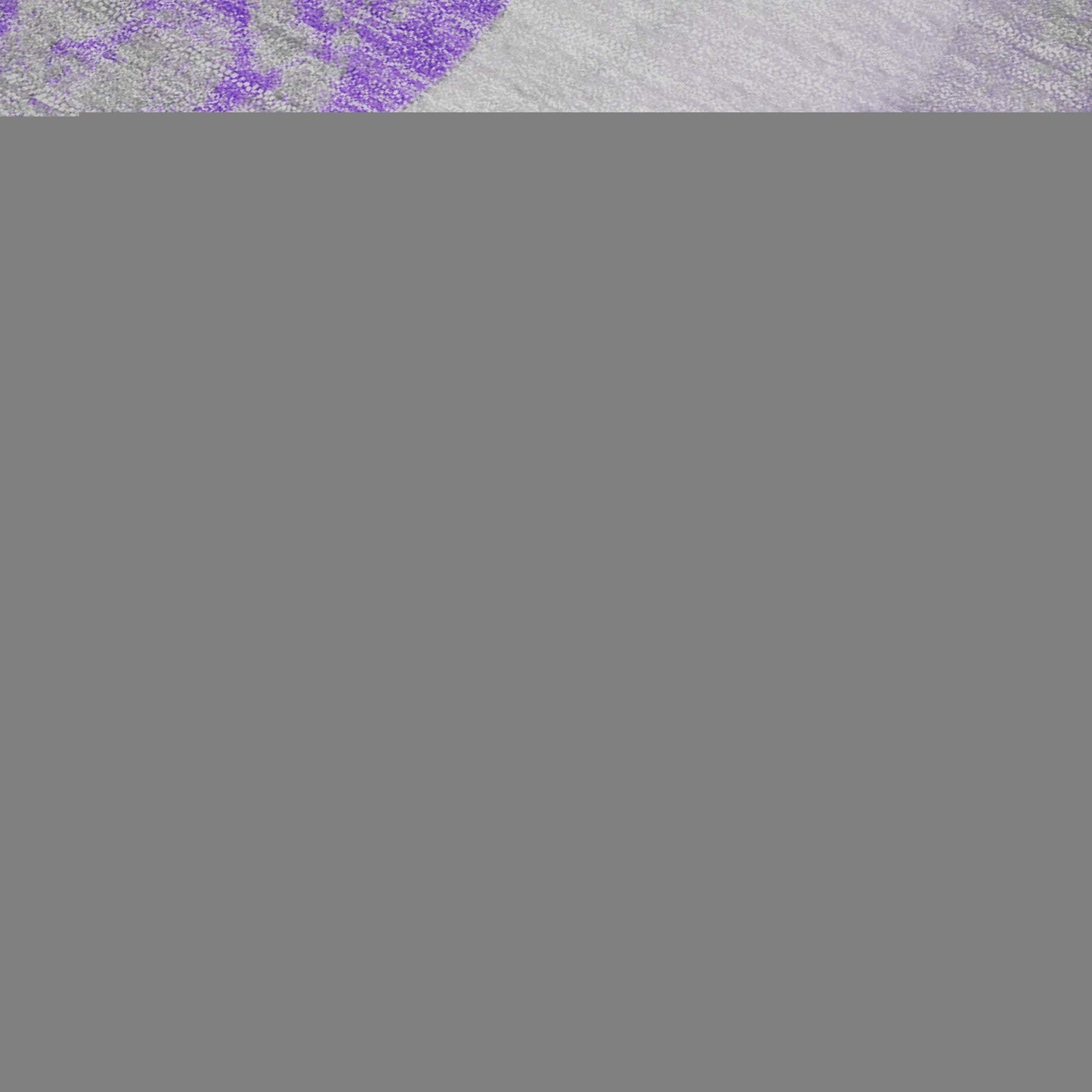 3' X 5' Purple Gray And Ivory Abstract Washable Area Rug With UV Protection - HomeRoots - Flyclothing LLC
