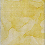 3' X 5' Gold And Ivory Abstract Washable Area Rug With UV Protection - HomeRoots - Flyclothing LLC
