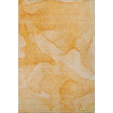 3' X 5' Orange And Ivory Abstract Washable Area Rug With UV Protection - HomeRoots - Flyclothing LLC