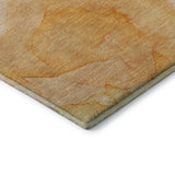 10' X 14' Orange And Ivory Abstract Washable Area Rug With UV Protection - HomeRoots - Flyclothing LLC