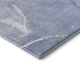 3' X 5' Blue And Ivory Abstract Washable Area Rug With UV Protection - HomeRoots - Flyclothing LLC