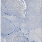 9' X 12' Blue And Ivory Abstract Washable Area Rug With UV Protection - HomeRoots - Flyclothing LLC