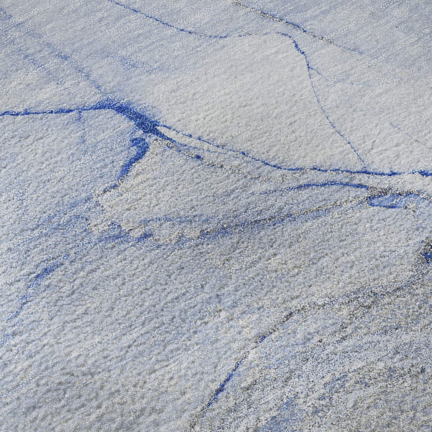 10' X 14' Blue And Ivory Abstract Washable Area Rug With UV Protection - HomeRoots - Flyclothing LLC