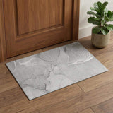 3' X 5' Gray And Ivory Abstract Washable Area Rug With UV Protection - HomeRoots - Flyclothing LLC