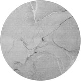 8' Gray And Ivory Abstract Washable Round Rug With UV Protection - HomeRoots - Flyclothing LLC