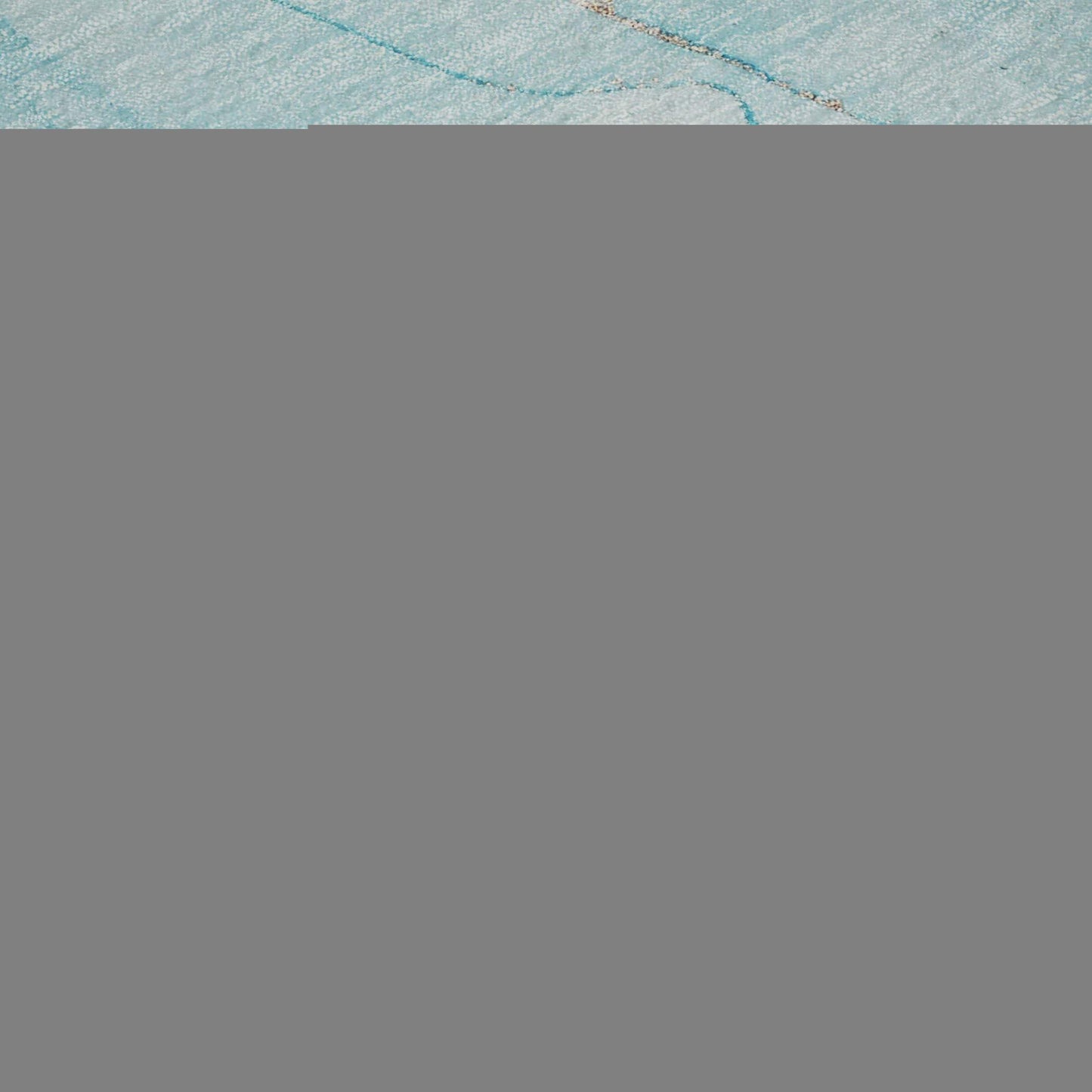 9' X 12' Teal And Ivory Abstract Washable Area Rug With UV Protection - HomeRoots - Flyclothing LLC
