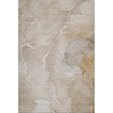 3' X 5' Beige And Ivory Abstract Washable Area Rug With UV Protection - HomeRoots - Flyclothing LLC