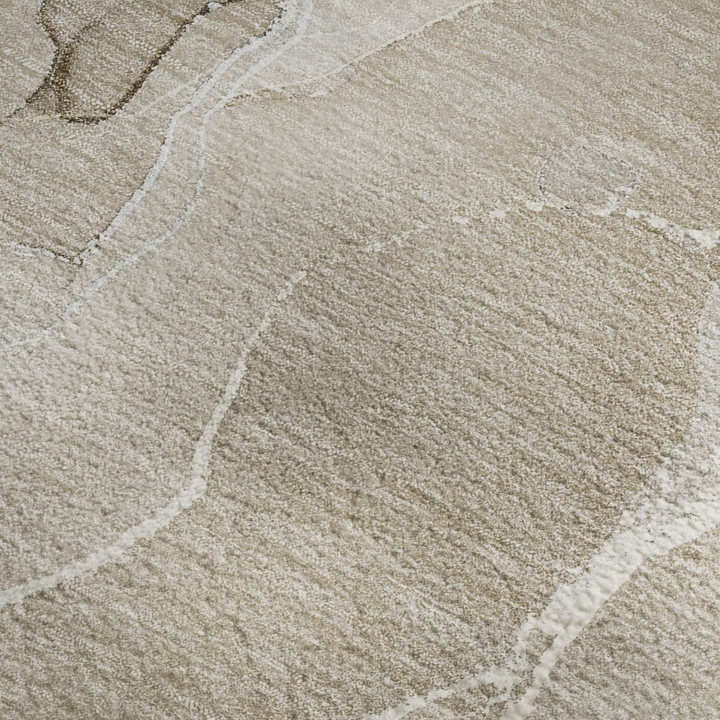 3' X 5' Beige And Ivory Abstract Washable Area Rug With UV Protection - HomeRoots - Flyclothing LLC