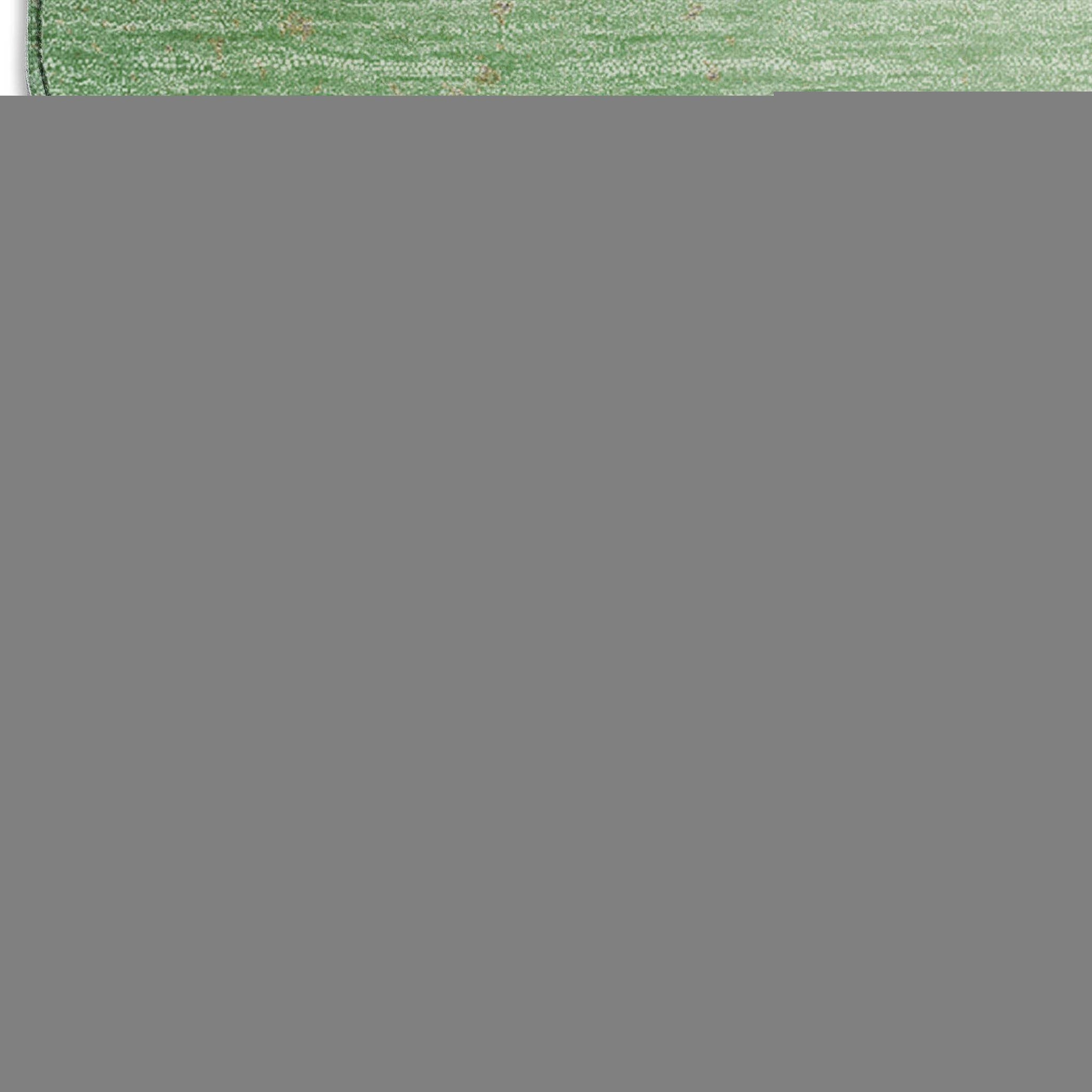 5' X 8' Green And Ivory Abstract Washable Area Rug With UV Protection - HomeRoots - Flyclothing LLC