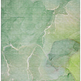 9' X 12' Green And Ivory Abstract Washable Area Rug With UV Protection - HomeRoots - Flyclothing LLC