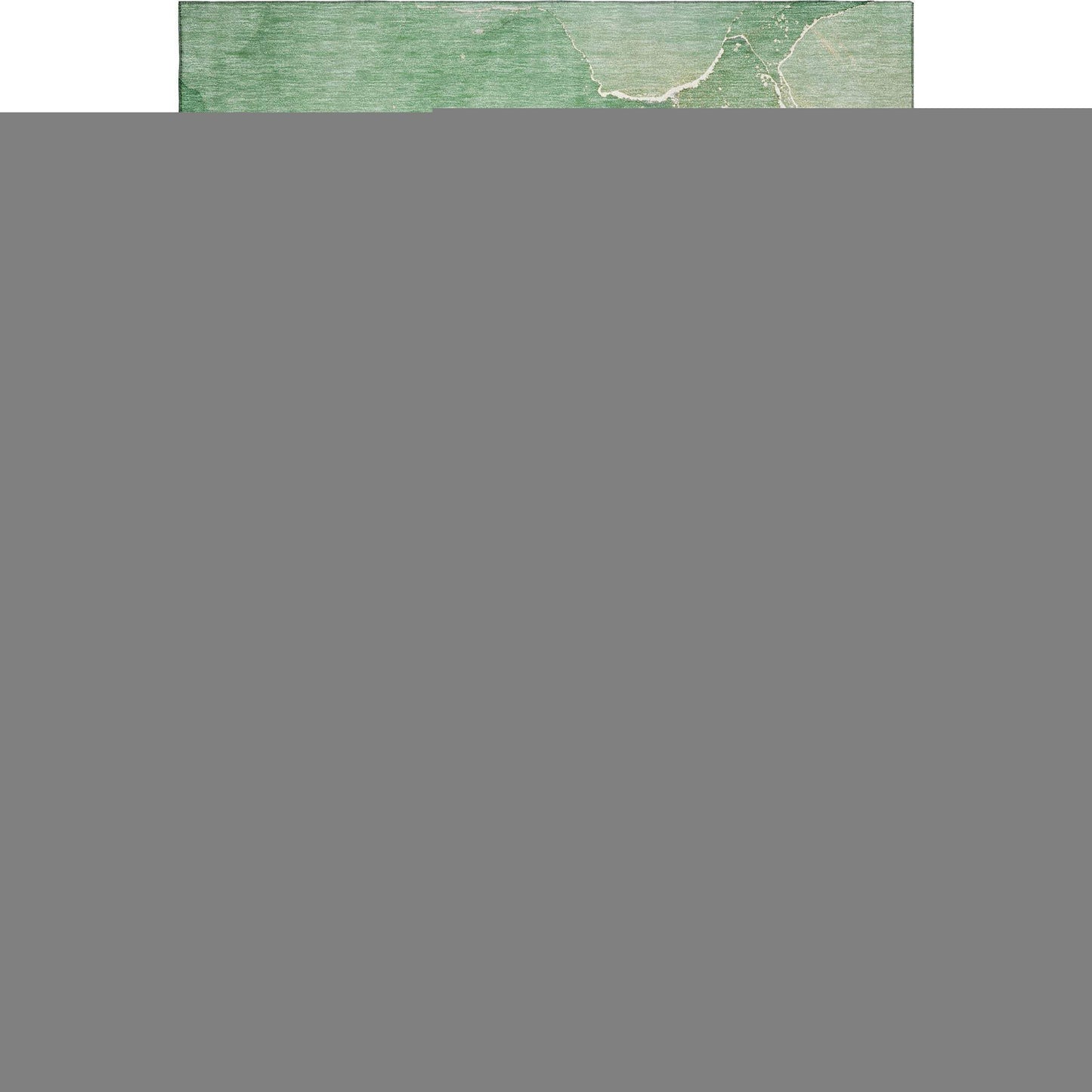 10' X 14' Green And Ivory Abstract Washable Area Rug With UV Protection - HomeRoots - Flyclothing LLC
