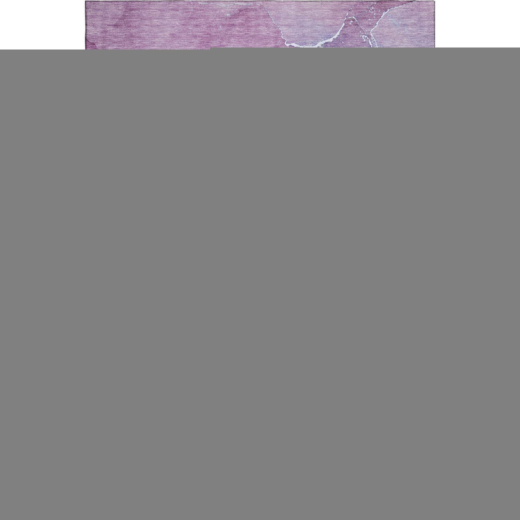 8' X 10' Purple And Ivory Abstract Washable Area Rug With UV Protection - HomeRoots - Flyclothing LLC