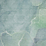8' X 10' Teal And Ivory Abstract Washable Area Rug With UV Protection - HomeRoots - Flyclothing LLC