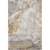 3' X 5' Beige And Ivory Abstract Washable Area Rug With UV Protection - HomeRoots - Flyclothing LLC