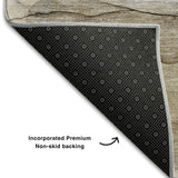 5' X 8' Beige And Ivory Abstract Washable Area Rug With UV Protection - HomeRoots - Flyclothing LLC