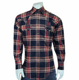 Rockmount Ranch Wear Men's Plush Flannel Brown & Black Plaid Western Shirt - Rockmount Clothing - Flyclothing LLC