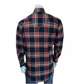 Rockmount Ranch Wear Men's Plush Flannel Brown & Black Plaid Western Shirt - Rockmount Clothing - Flyclothing LLC