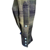 Rockmount Ranch Wear Men's Plush Flannel Olive & Grey Plaid Western Shirt - Rockmount Clothing - Flyclothing LLC