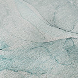 9' X 12' Teal And Ivory Abstract Washable Area Rug With UV Protection - HomeRoots - Flyclothing LLC