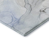 3' X 5' Blue And Ivory Abstract Washable Area Rug With UV Protection - HomeRoots - Flyclothing LLC