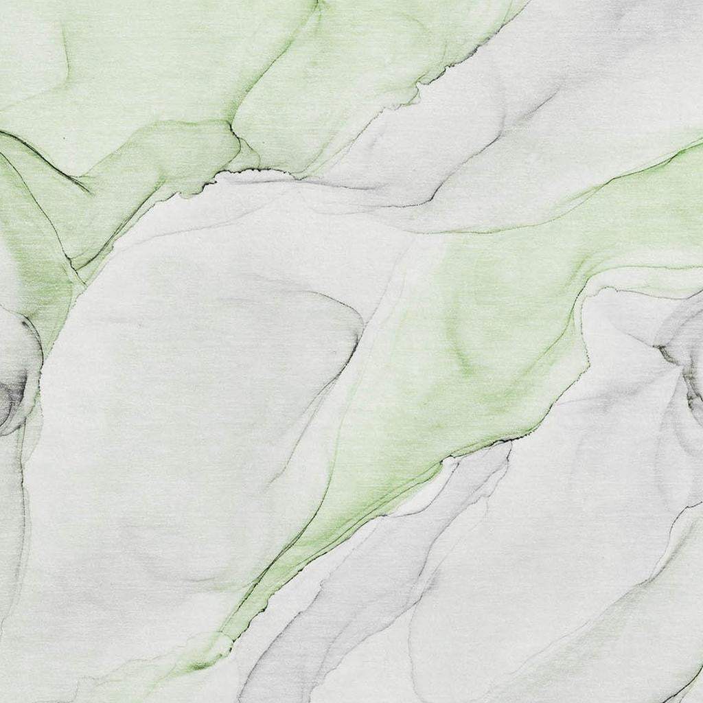 3' X 5' Green And Ivory Abstract Washable Area Rug With UV Protection - HomeRoots - Flyclothing LLC