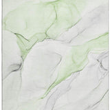 3' X 5' Green And Ivory Abstract Washable Area Rug With UV Protection - HomeRoots - Flyclothing LLC