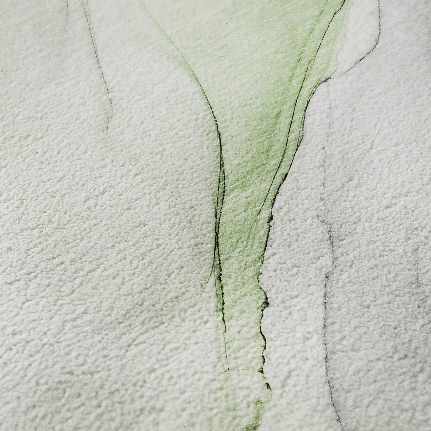8' Green And Ivory Abstract Washable Round Rug With UV Protection - HomeRoots - Flyclothing LLC