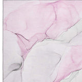 3' X 5' Pink And Ivory Abstract Washable Area Rug With UV Protection - HomeRoots - Flyclothing LLC