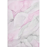 3' X 5' Pink And Ivory Abstract Washable Area Rug With UV Protection - HomeRoots - Flyclothing LLC