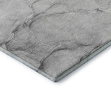 3' X 5' Gray And Ivory Abstract Washable Area Rug With UV Protection - HomeRoots - Flyclothing LLC