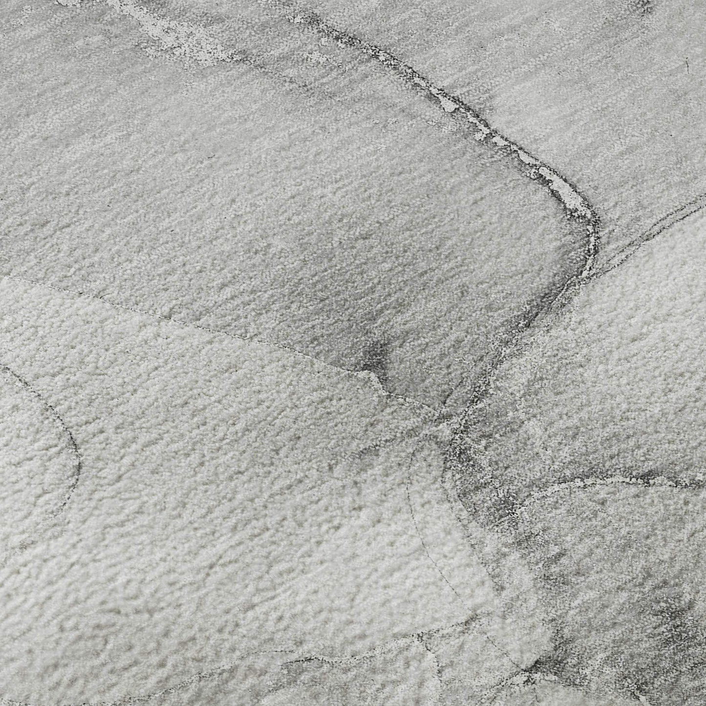 3' X 5' Gray And Ivory Abstract Washable Area Rug With UV Protection - HomeRoots - Flyclothing LLC