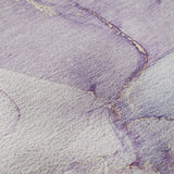 3' X 5' Purple Blue And Ivory Abstract Washable Area Rug With UV Protection - HomeRoots - Flyclothing LLC