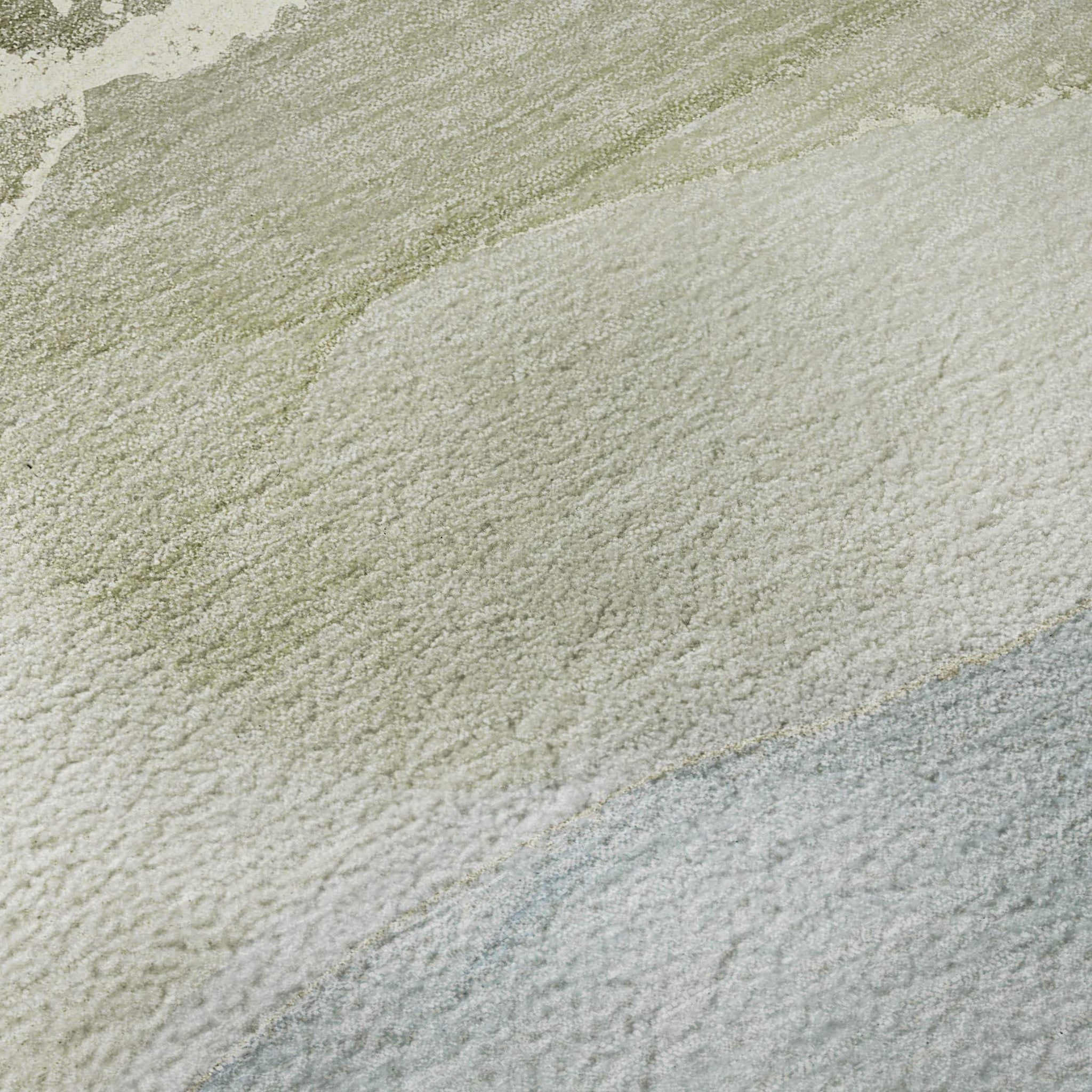 3' X 5' Blue Gray And Ivory Abstract Washable Area Rug With UV Protection - HomeRoots - Flyclothing LLC