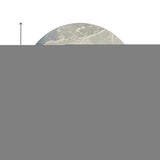 8' Blue Gray And Ivory Abstract Washable Round Rug With UV Protection - HomeRoots - Flyclothing LLC