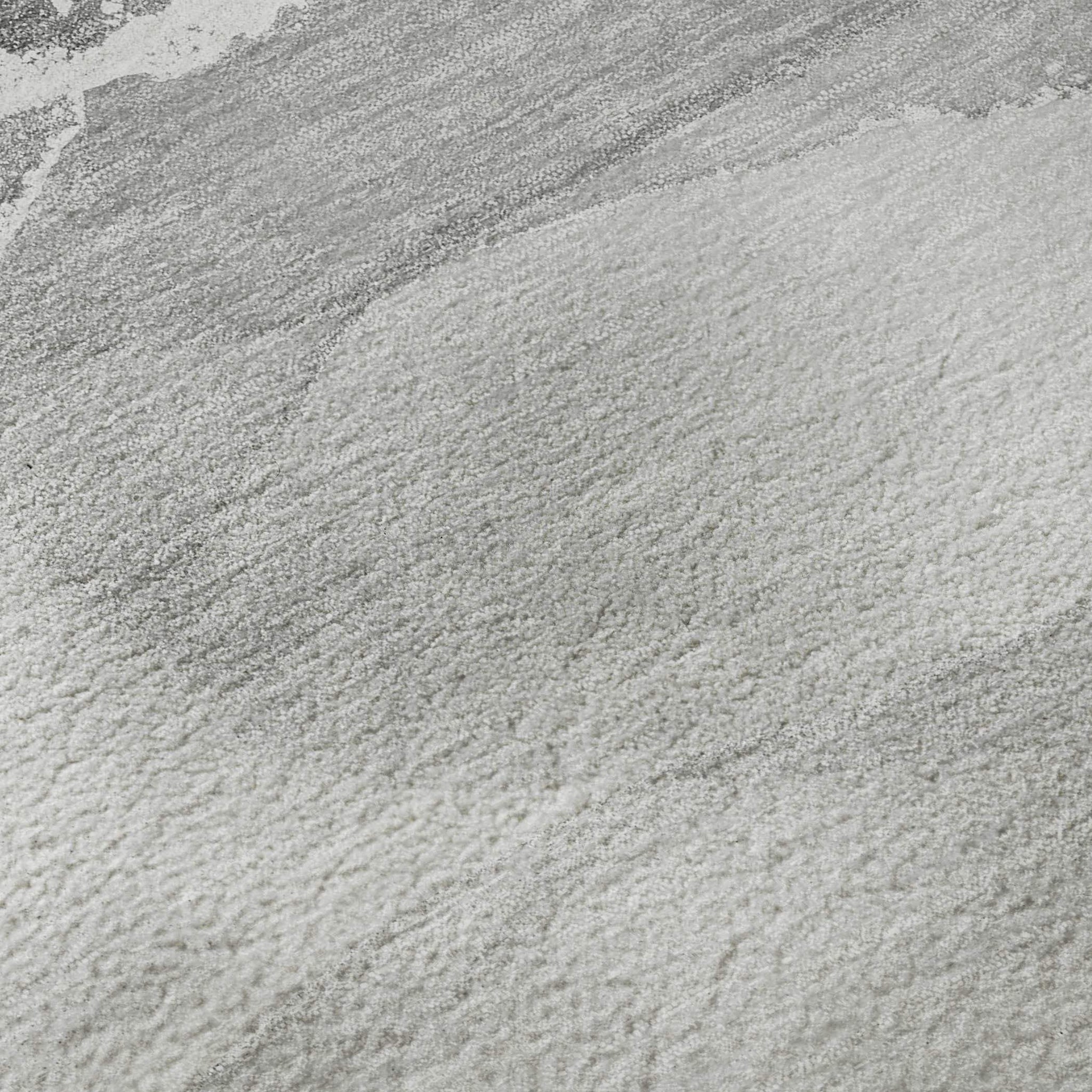 3' X 5' Gray And Ivory Abstract Washable Area Rug With UV Protection - HomeRoots - Flyclothing LLC